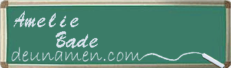 Amelie Bade Visitenkarte